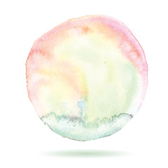 Art of watercolor stains of paint