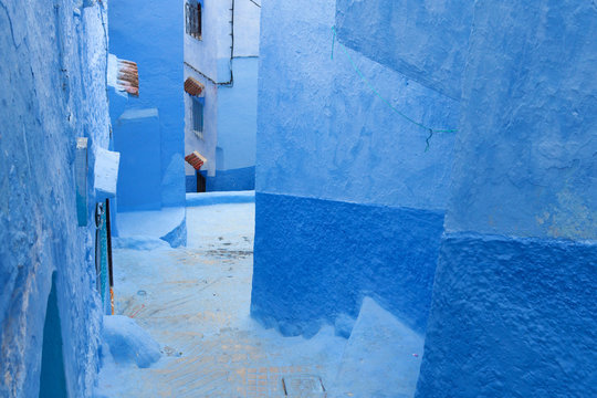 North Africa, Morocco,Chefchaouen district.Details of the city