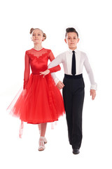 young couple dancing ballroom