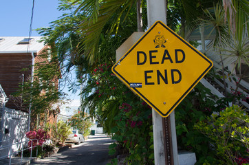 Dead End Road sign at Key West