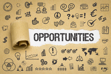 Opportunities / Papier mit Symbole