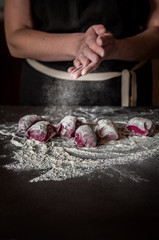 Working with Beet Pasta Dough