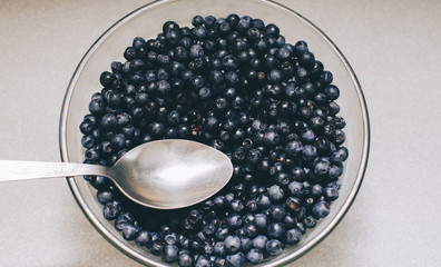 Blueberry In Plate
