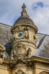Famous Chateau de Chantilly (1560). Oise, Picardie, France.