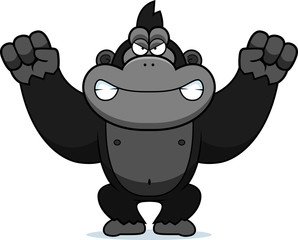 Angry Cartoon Gorilla