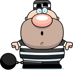 Cartoon Surprised Prisoner