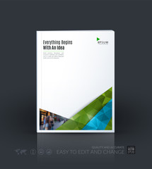 Business vector template. Brochure layout, cover modern design a