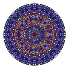 Flower mandala. Vintage decorative elements.