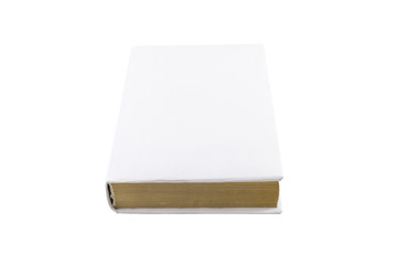 Blank book cover isolated on white