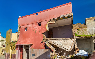 Fototapeta na wymiar Houses in Azemmour town, Morocco