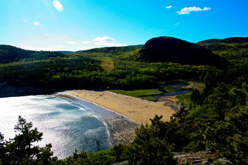 View of Sand Beach at Acadia National Park