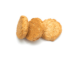 Fresh cookies isolated on white