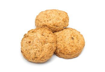 Fresh cookies isolated on white