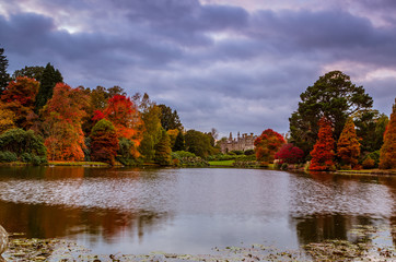 Sheffield Park and Gardens Landscape late in the autumn