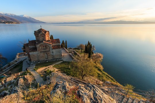 Sveti (Saint) Jovan Kaneo Church on Lake Ohrid, Macedonia
