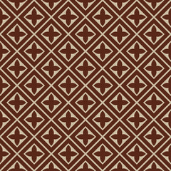 seamless illustration - brown, beige tile pattern