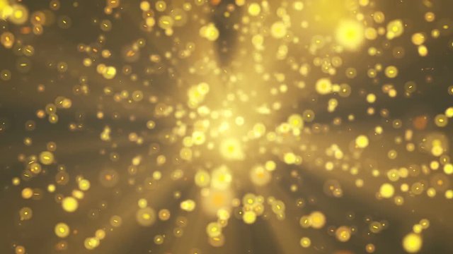 Golden particle seamless background