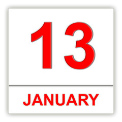 January 13. Day on the calendar.