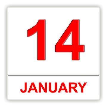 January 14. Day on the calendar.