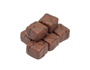 Chocolate isolated on white background