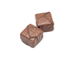 Chocolate isolated on white background