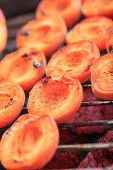 fruits on grill