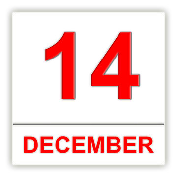 December 14. Day on the calendar.