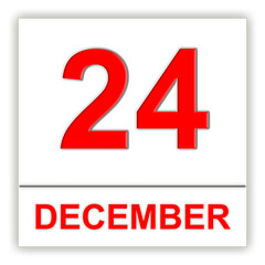 December 24. Day on the calendar.