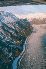 Seward Highway Girdwood Aerial View