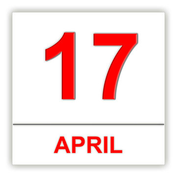 April 17. Day on the calendar.