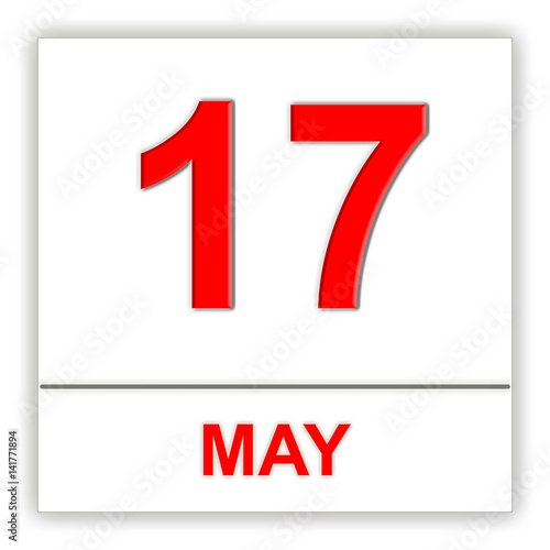 "May 17. Day on the calendar." Stock photo and royaltyfree images on