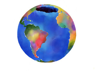 broken earth watercolor