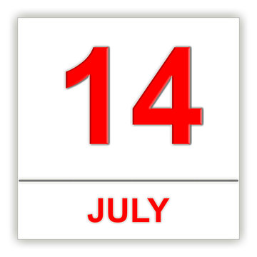 July 14. Day on the calendar.