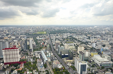 Obraz premium Top view city, Bangkok , Thailand