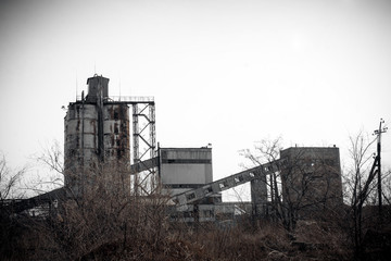 ruins of a cement plant