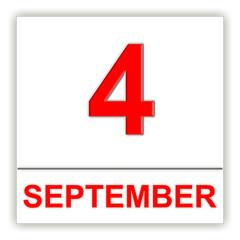Fototapeta premium September 4. Day on the calendar