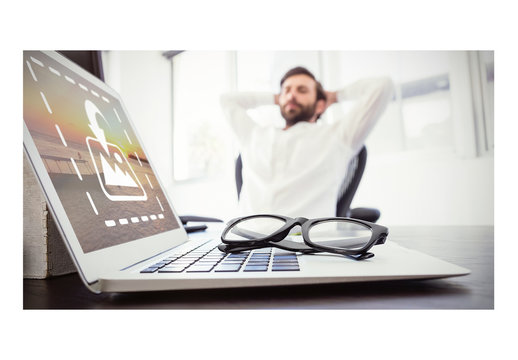 Laptop Side View Mockup 1