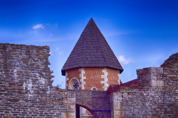 Fototapeta premium Medvedgrad, old town on Medvednica mountain above Zagreb, Croatia