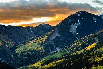 Sunrise in the Elk Mountains of Colorado