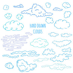 hand drawn clouds