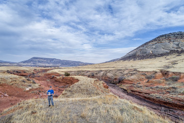 drone pilot at Colorado foothills