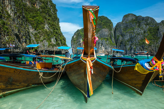 Boat on island in Thailand