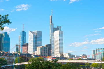 Fototapeta na wymiar Frankfurt Skyline