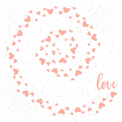 Handwritten lettering on white. Handmade love quote