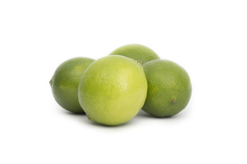 Fresh lemon isolated on white background