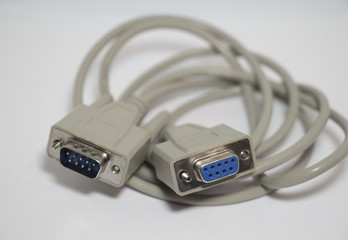 Serial communications connector RS 232.