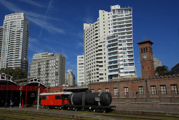 Naklejka premium Old Railroad station,Rosario