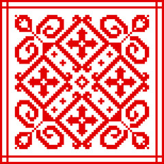 Belarusian ethnic ornament, seamless pattern. Vector illustration, Slovenian Traditional Pattern Ornament