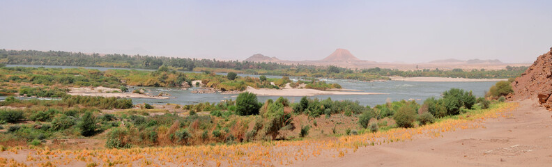 The Third Catarac of the Nile river around Tombos in Sudan
