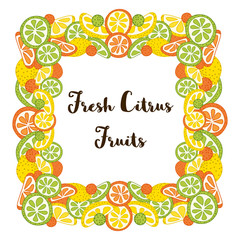Frame with citrus